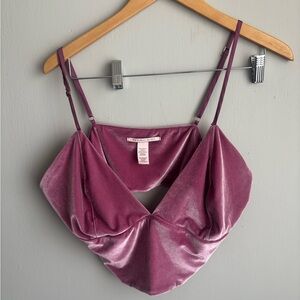 Victoria's Secret Pink Velvet Bra with Adjustable Straps